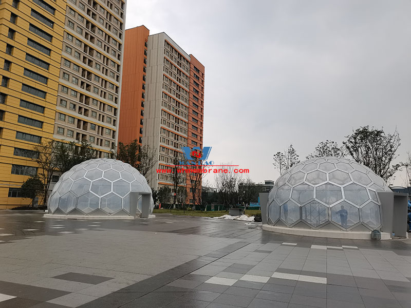 The five-star bazaar steel etfe membrane structure project