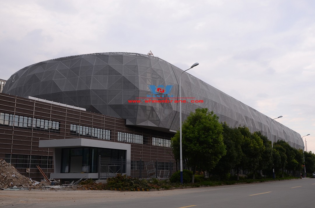 Phase Motor Exhibition Hall Mesh Facade Membrane Structure Project