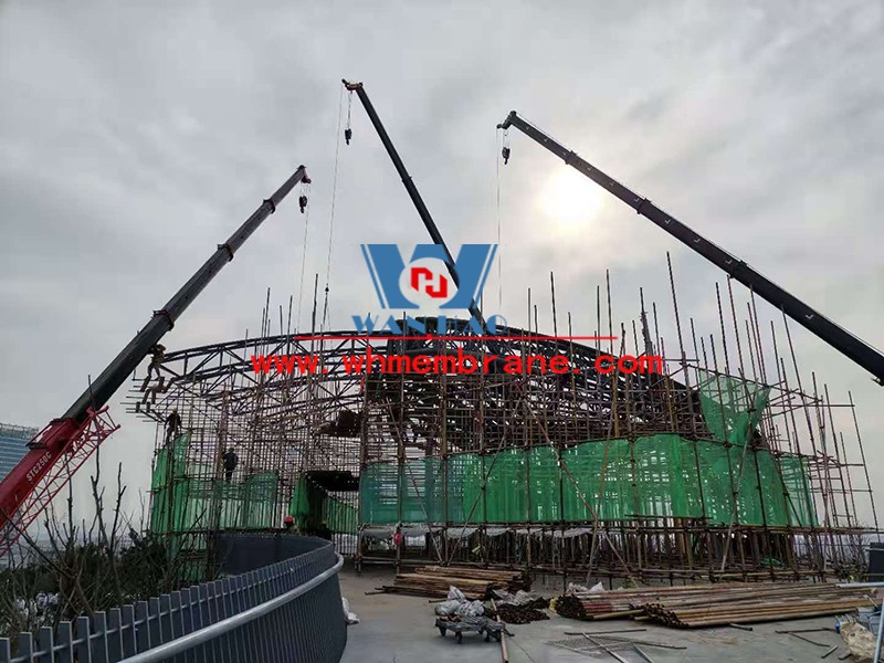 Weihai Economic and Trade Exchange Center Special-shaped Steel Structure Project