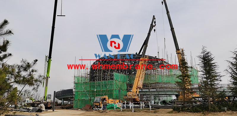 Weihai Economic and Trade Exchange Center Special-shaped Steel Structure Project