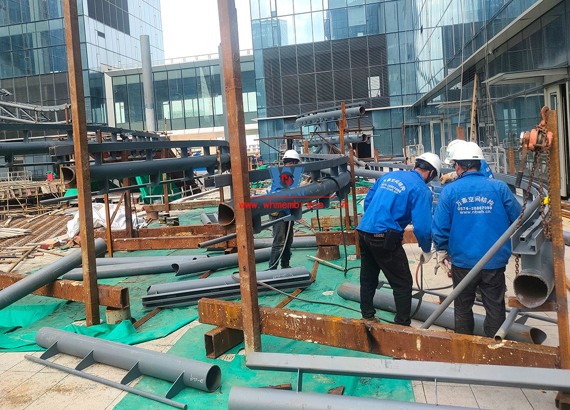 Bodosen Valley project atrium steel membrane structure engineering