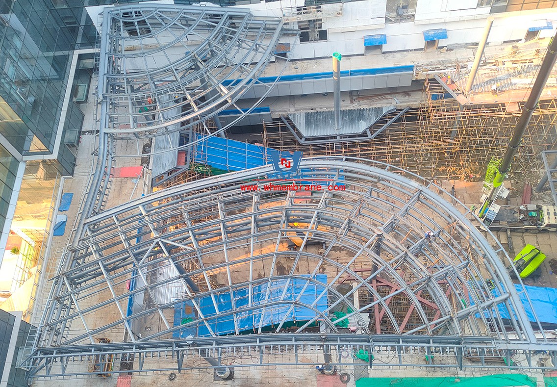 Bodosen Valley project atrium steel membrane structure engineering