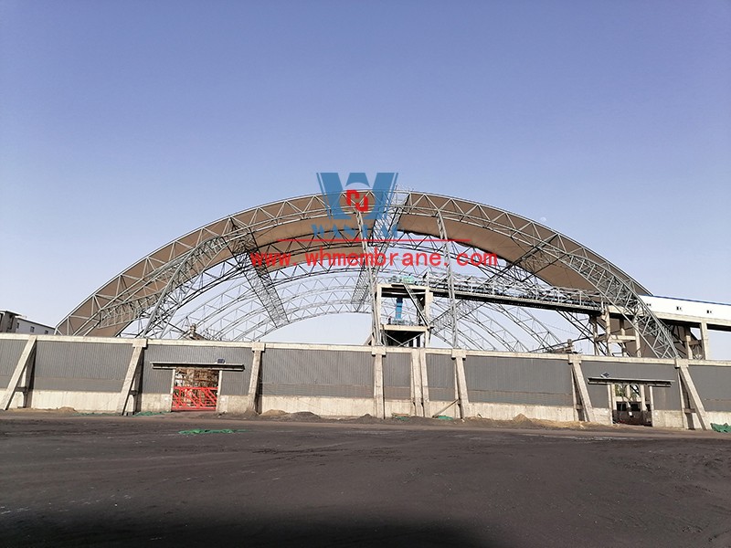 Steel Frame Membrane Shed Construction Project of Inner Mongolia Energy Great Wall Coal Preparation Plant