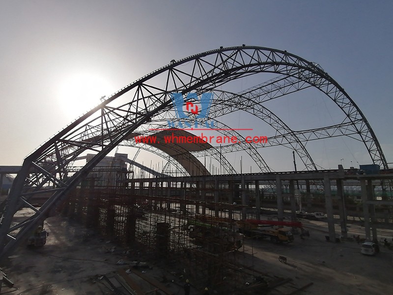 Steel Frame Membrane Shed Construction Project of Inner Mongolia Energy Great Wall Coal Preparation Plant