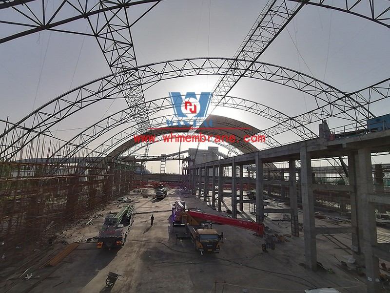 Steel Frame Membrane Shed Construction Project of Inner Mongolia Energy Great Wall Coal Preparation Plant