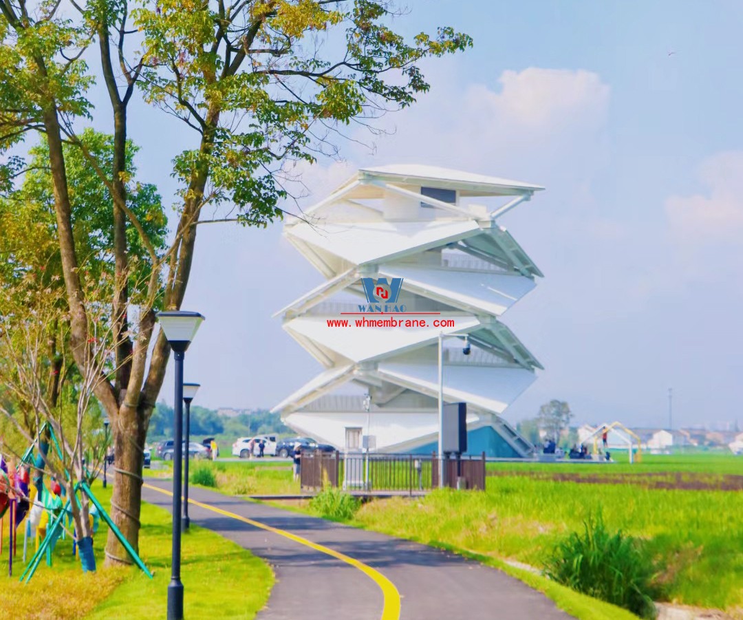 Hazy Wonderland | A lighthouse on a rice field