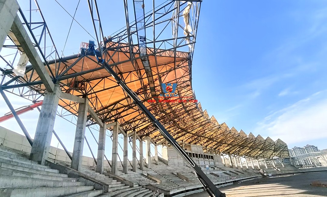 Zhangye Olympic Sports Center Construction Project (EPC) the general contract of the stadium PTFE membrane structure professional subcontract project