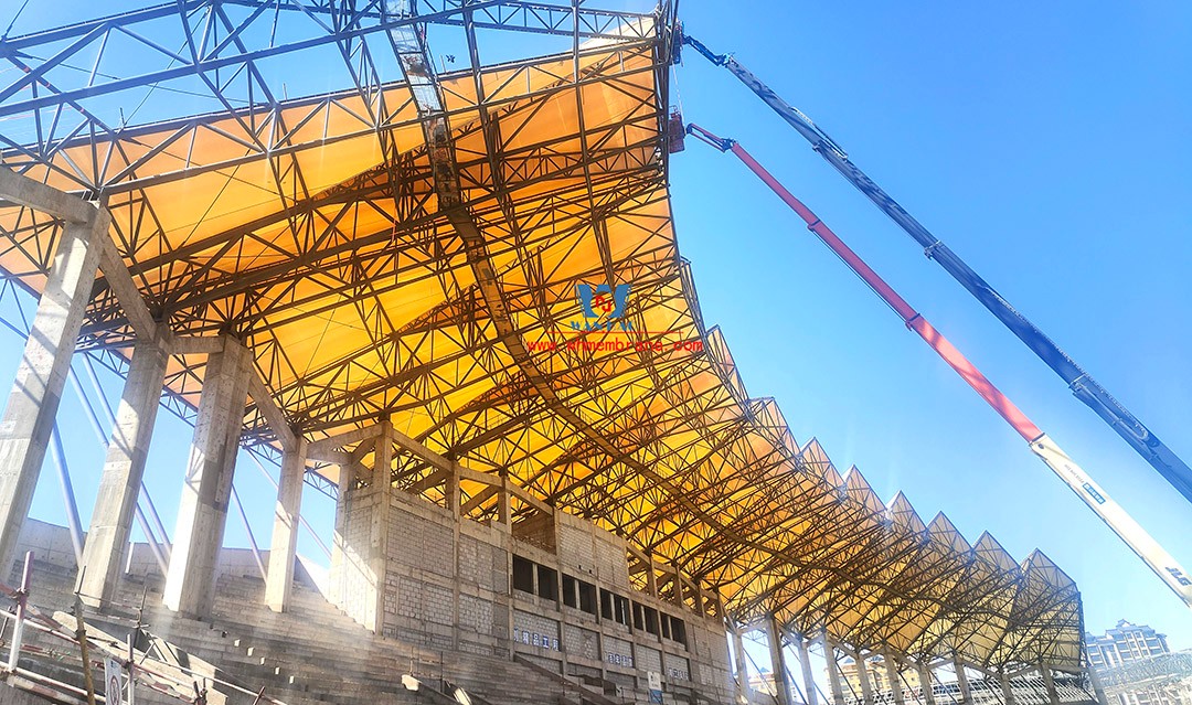 Zhangye Olympic Sports Center Construction Project (EPC) the general contract of the stadium PTFE membrane structure professional subcontract project