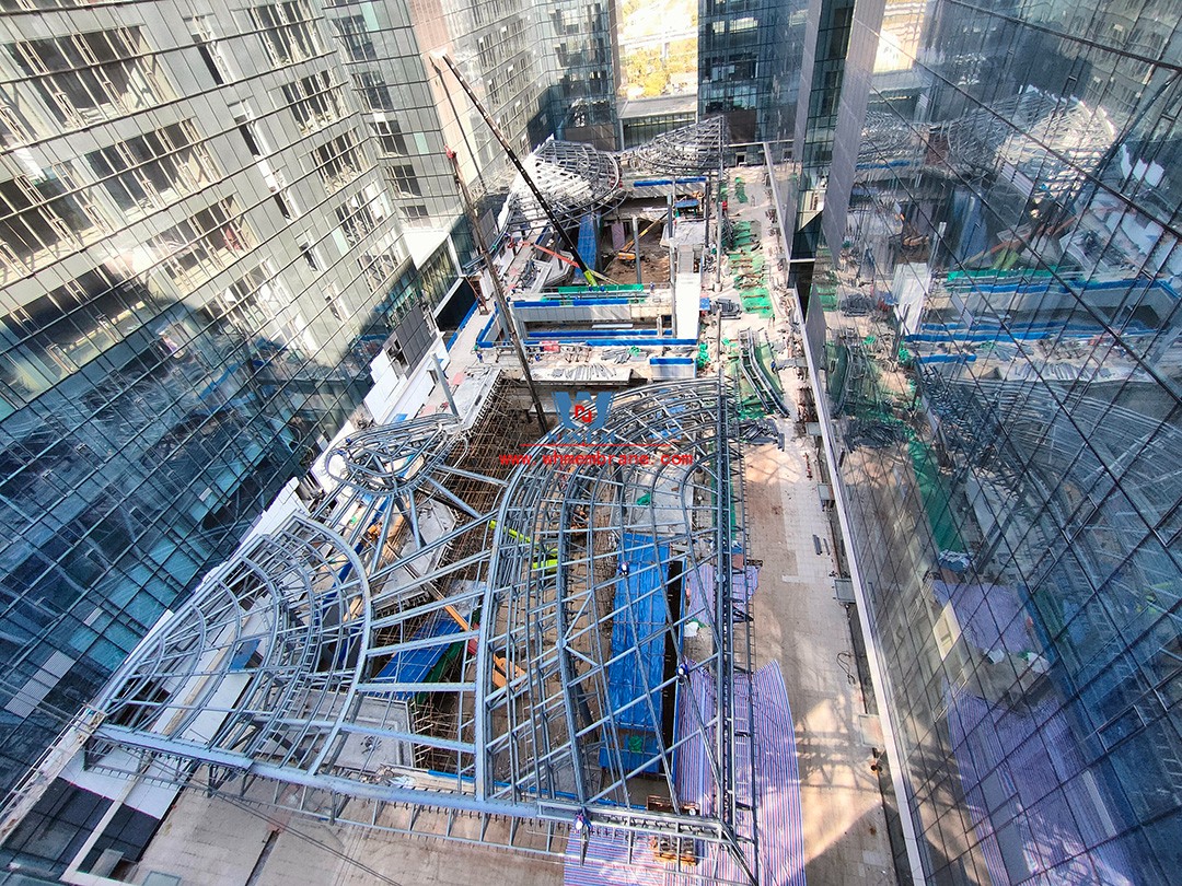 Bodosen Valley project atrium steel membrane structure engineering