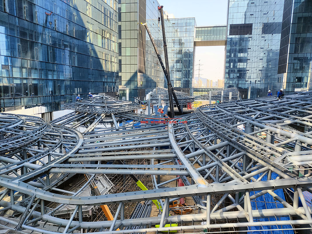 Bodosen Valley project atrium steel membrane structure engineering