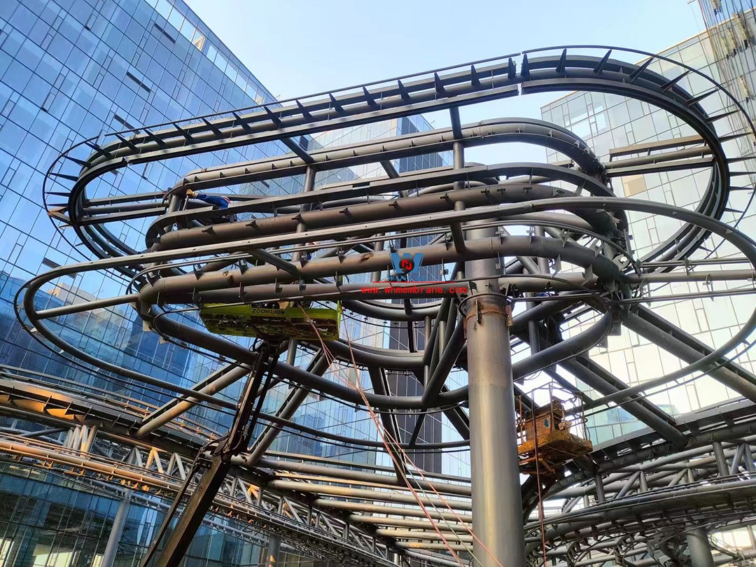 Bodosen Valley project atrium steel membrane structure engineering