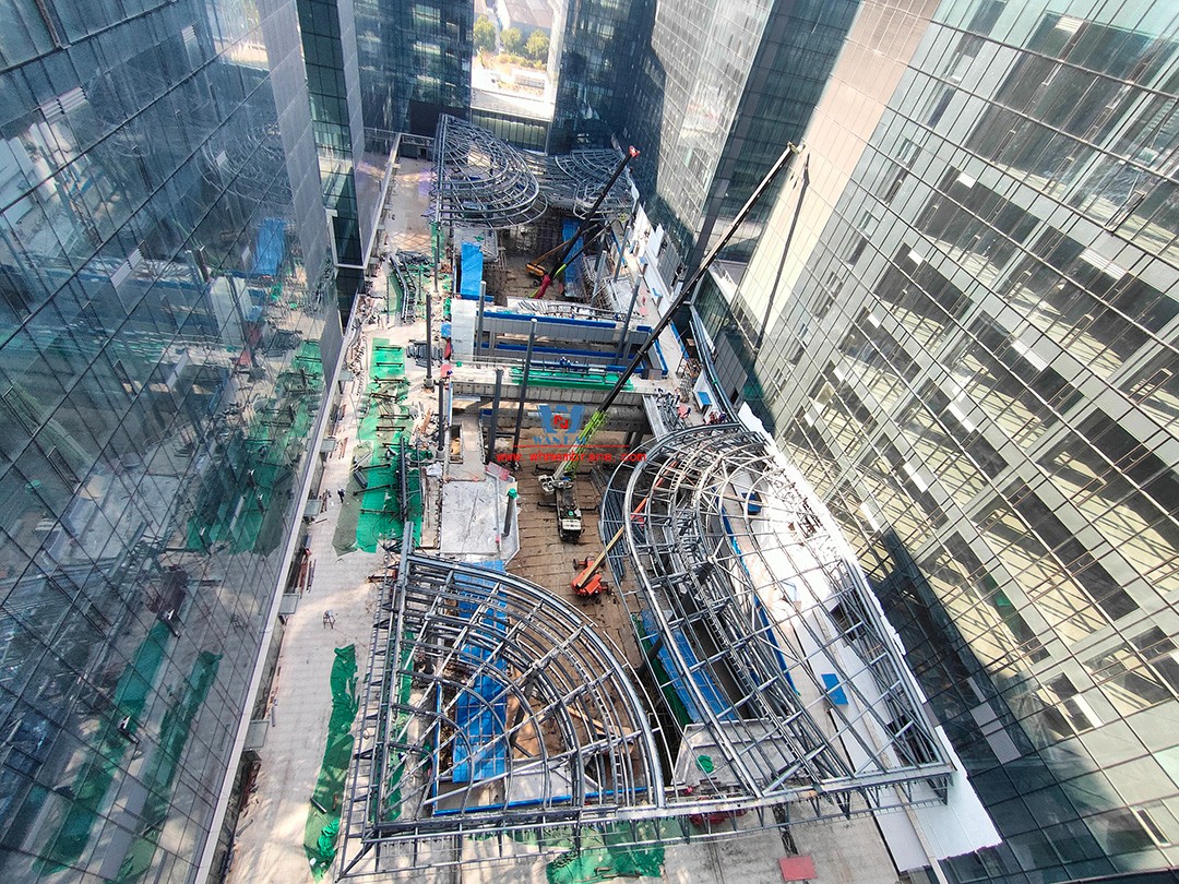 Bodosen Valley project atrium steel membrane structure engineering