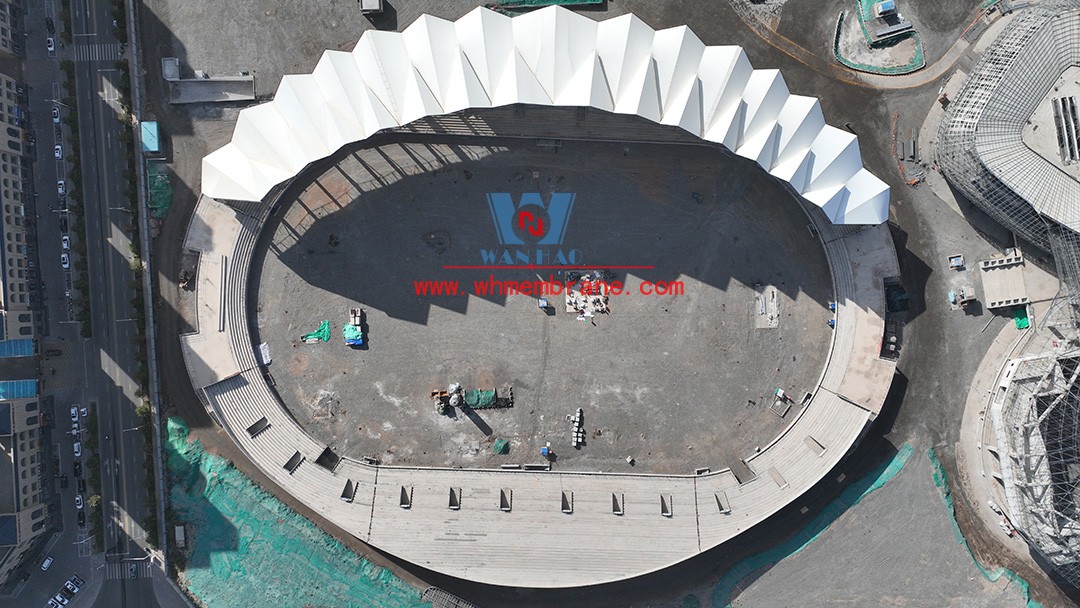 Zhangye Olympic Sports Center Construction Project (EPC) the general contract of the stadium PTFE membrane structure professional subcontract project