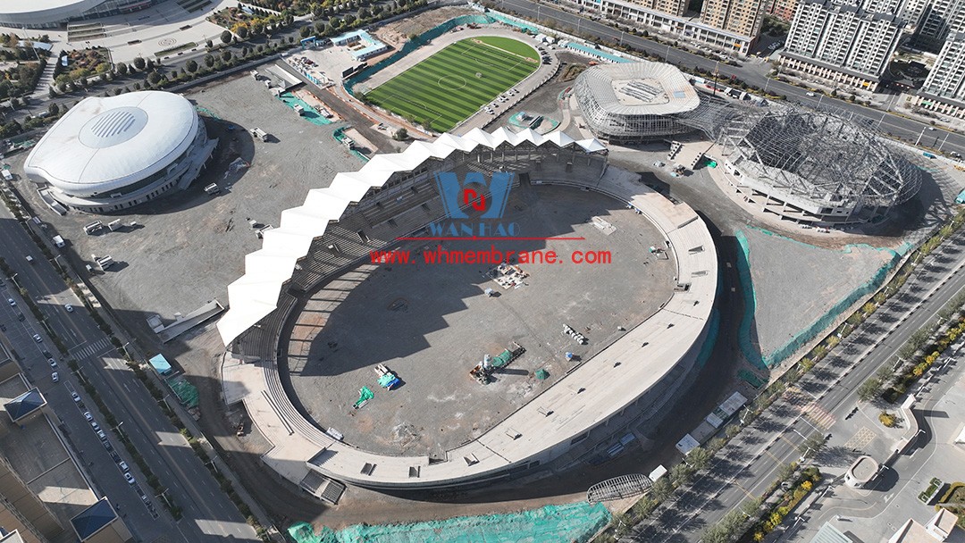 Zhangye Olympic Sports Center Construction Project (EPC) the general contract of the stadium PTFE membrane structure professional subcontract project