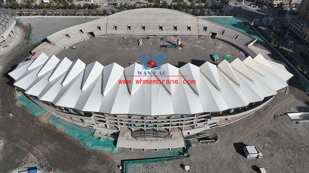 Zhangye Olympic Sports Center Construction Project (EPC) the general contract of the stadium PTFE membrane structure professional subcontract project