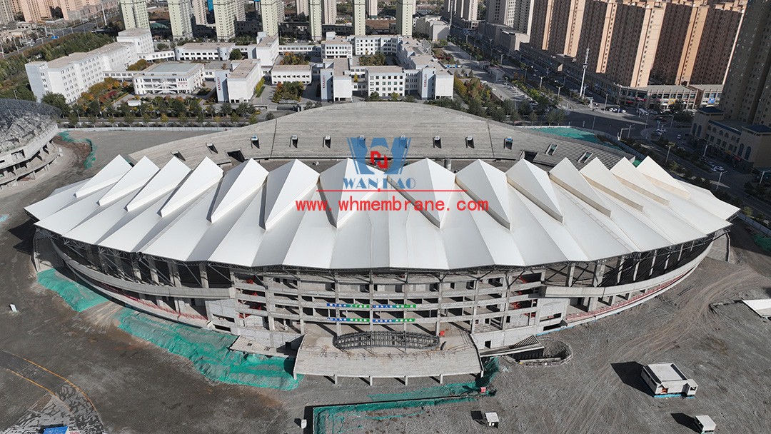 Zhangye Olympic Sports Center Construction Project (EPC) the general contract of the stadium PTFE membrane structure professional subcontract project