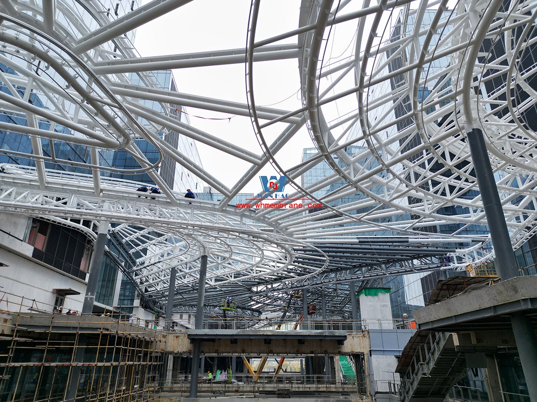 Bodosen Valley project atrium steel membrane structure engineering