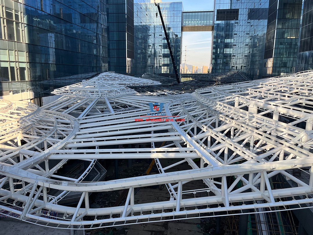 Bodosen Valley project atrium steel membrane structure engineering