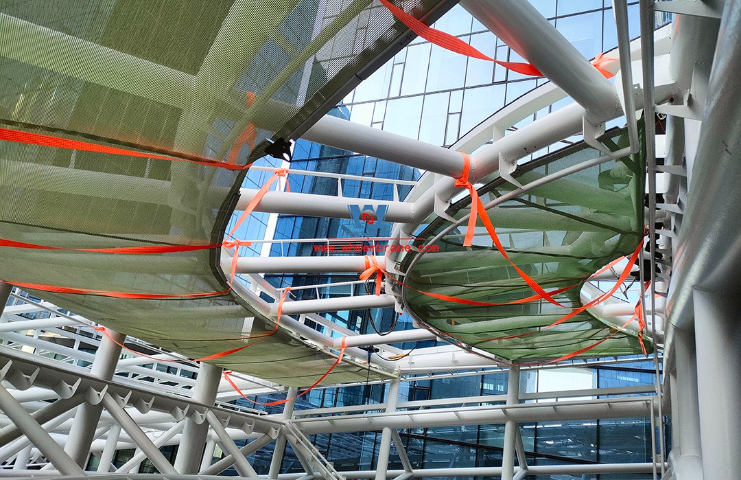 Bodosen Valley project atrium steel membrane structure engineering