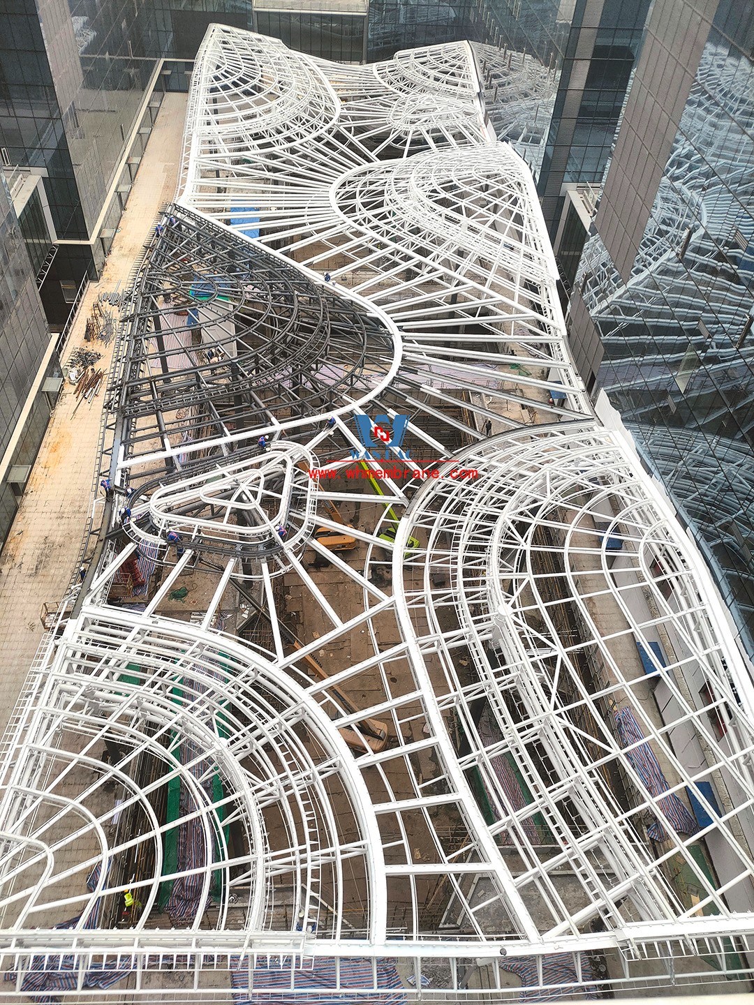 Bodosen Valley project atrium steel membrane structure engineering