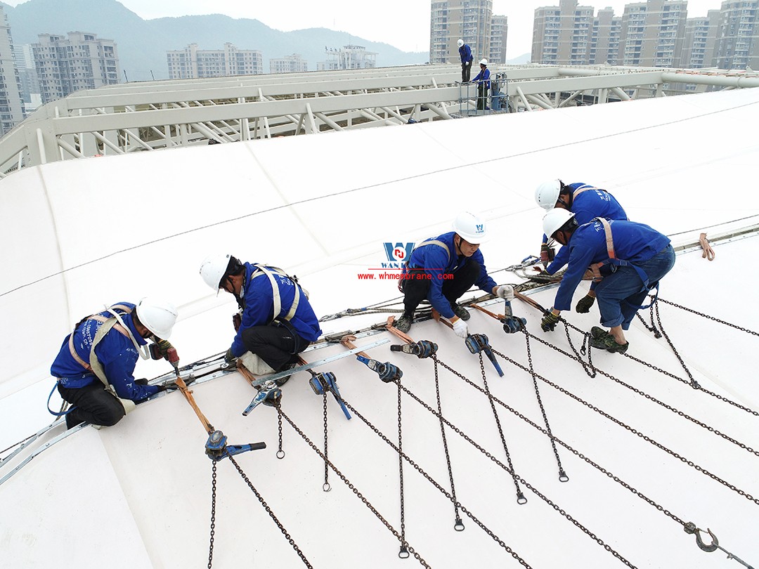 Pingyang Sports Center ptfe membrane structure