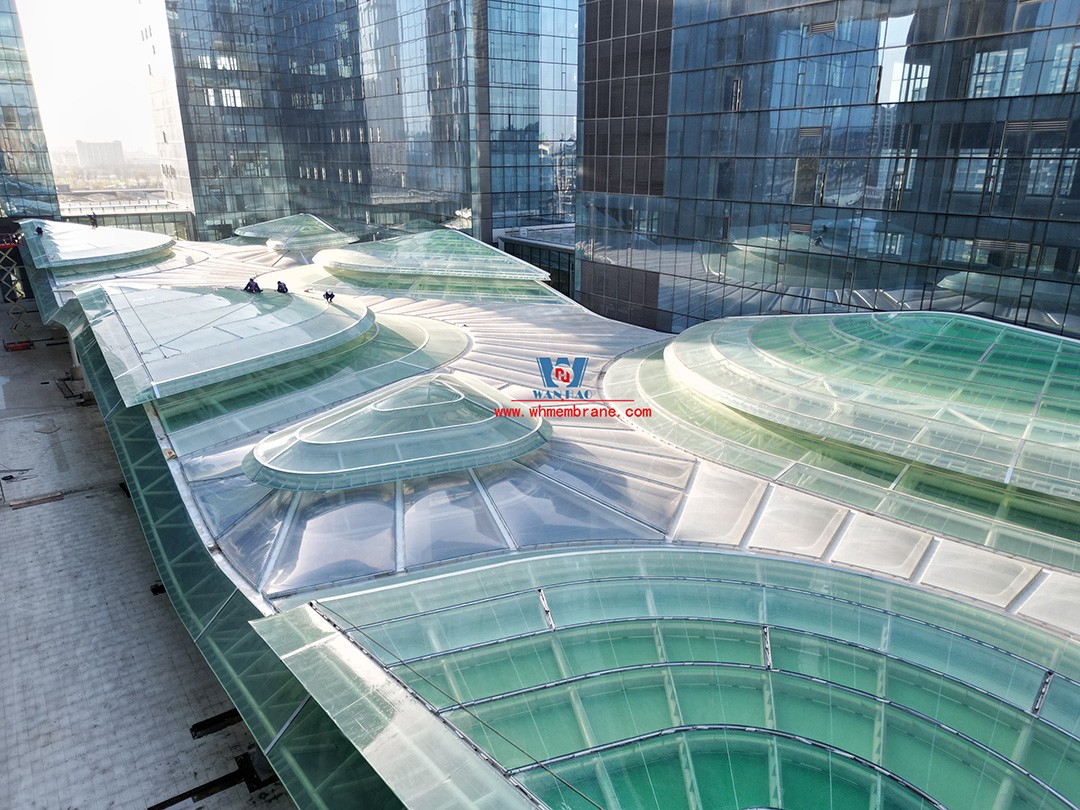 Bodosen Valley project atrium steel membrane structure engineering