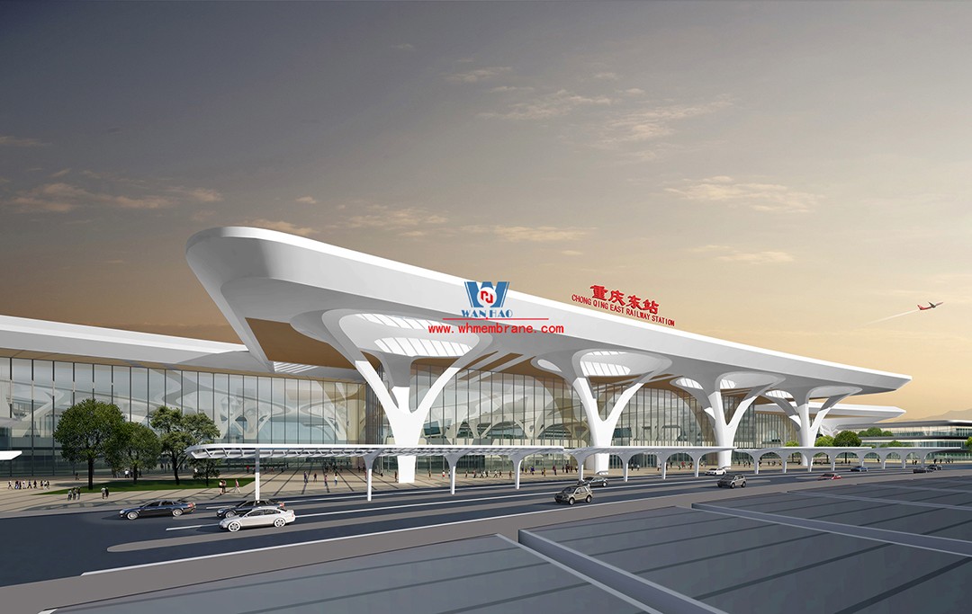 Chongqing East Railway Station is full of regional elements and cultural characteristics