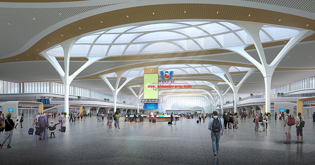 Chongqing East Railway Station is full of regional elements and cultural characteristics