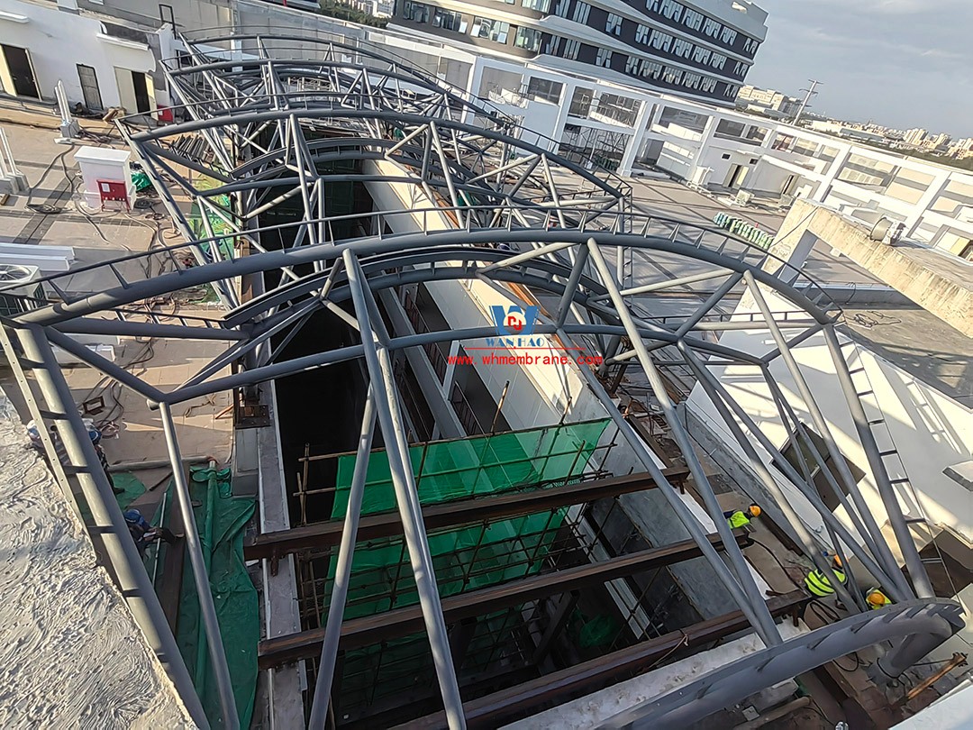 Membrane structure project of Jiangdong New Hospital, the First Affiliated Hospital of Hainan Medical College