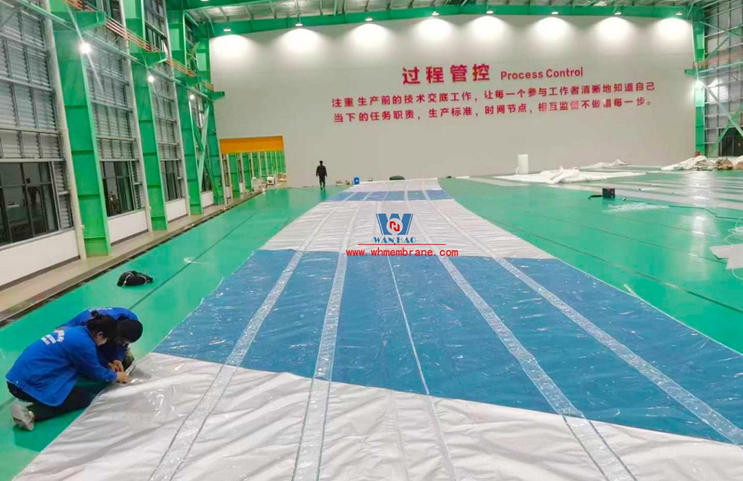 Congratulations | this ETFE steel film structure wind and rain playground dome successfully completed