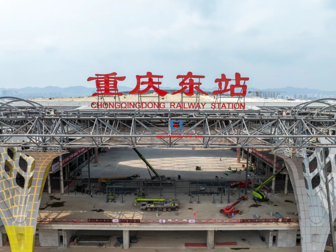 The construction of Chongqing East Railway Station is speeding up and drawing a new chapter of the project