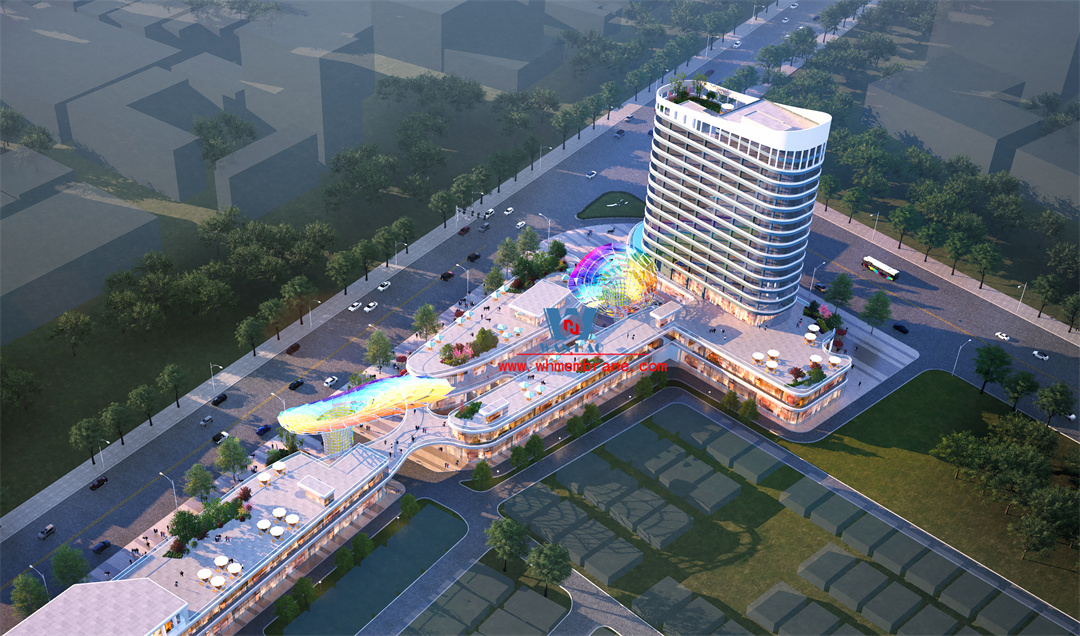 Maoming General Street ETFE Air pillow commercial canopy to create light and shadow art "scene"