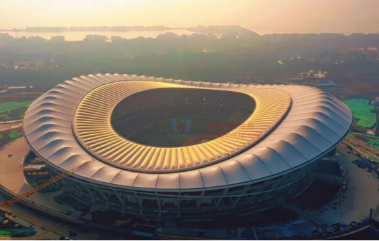 ETFE Cable Membrane Structure Roofing of Wuxi Olympic Sports Center in China ETFE Cable Membrane Structure Roofing of Wuxi Olympic Sports Center in China