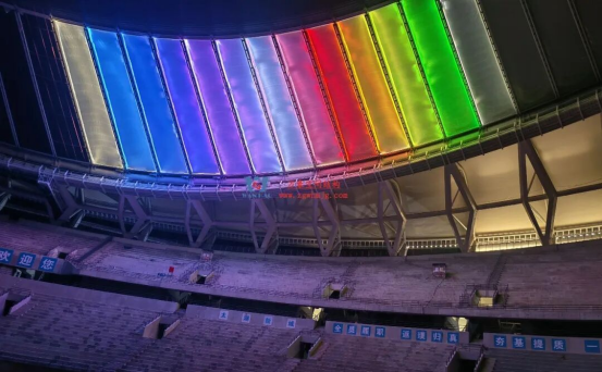 ETFE Cable Membrane Structure Roofing of Wuxi Olympic Sports Center in China ETFE Cable Membrane Structure Roofing of Wuxi Olympic Sports Center in China