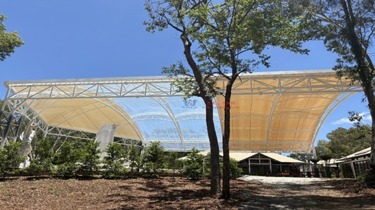 Australia’s Fountain Square Dual-Membrane Canopy Debuts with ETFE PTFE