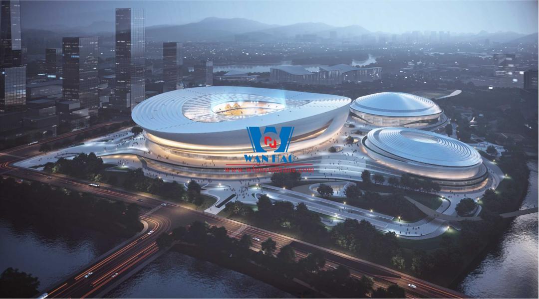 Hangzhou International Sports Center PTFE Membrane Structure Project
