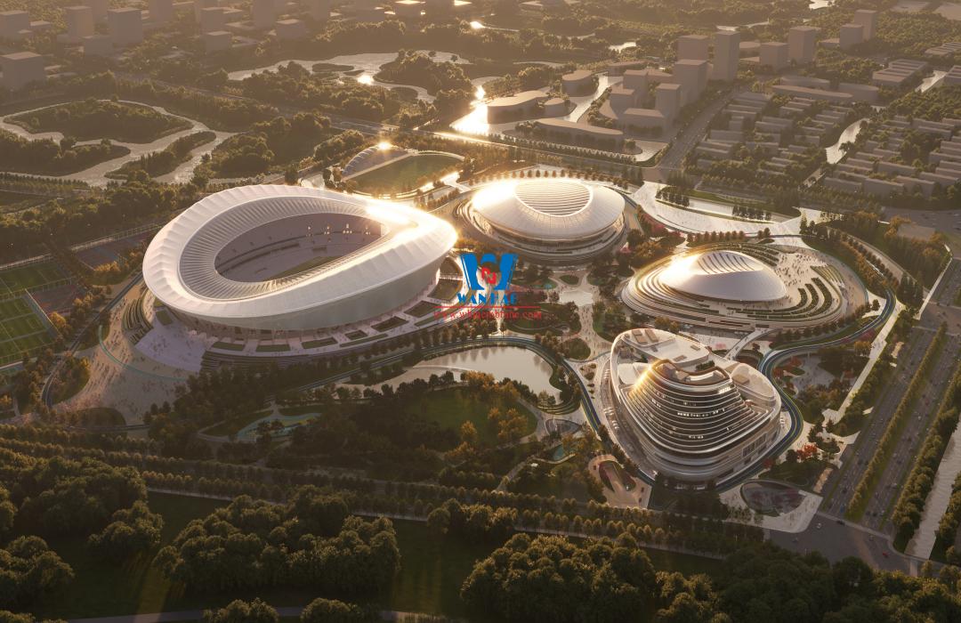 Wuxi Olympic Sports Industry Center ETFE Membrane Structure Project