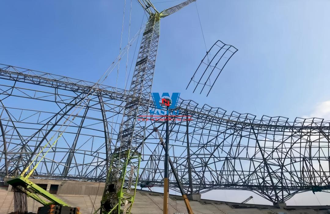 Shandong Penglai Stadium PTFE Membrane Structure Project