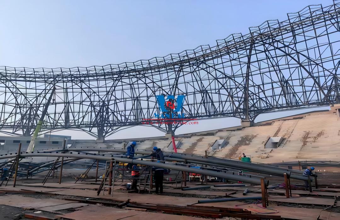 Shandong Penglai Stadium PTFE Membrane Structure Project