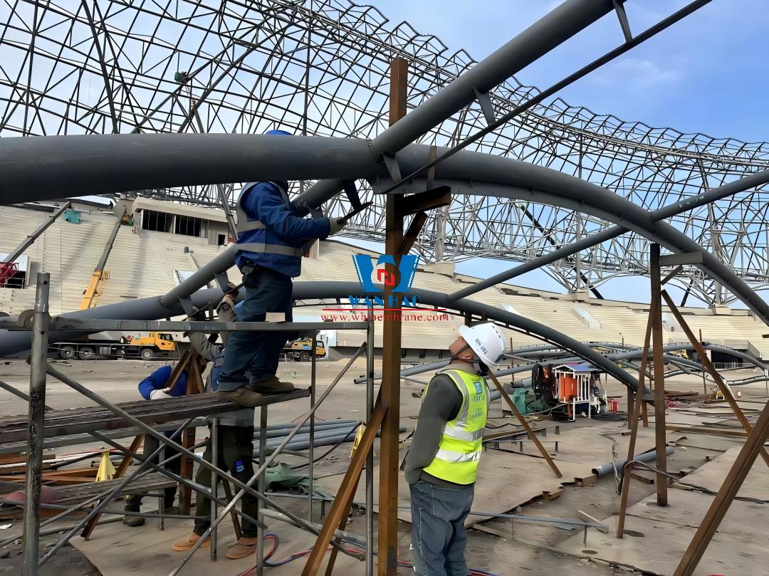 Shandong Penglai Stadium PTFE Membrane Structure Project