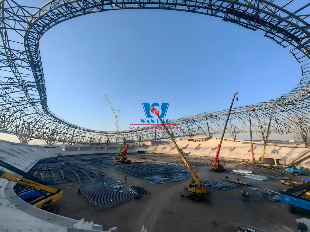 Shandong Penglai Stadium PTFE Membrane Structure Project