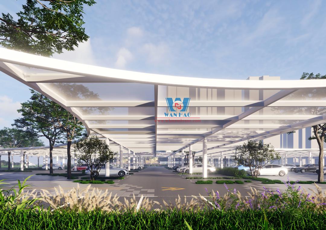 Green Heart Sea • Wisdom Industry-Finance Agribusiness Integration Project: ETFE Air Cushion Canopy Installation