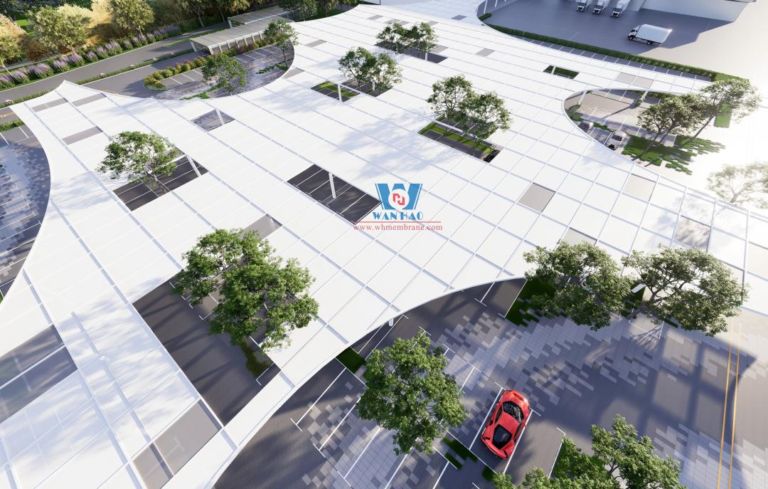 Green Heart Sea • Wisdom Industry-Finance Agribusiness Integration Project: ETFE Air Cushion Canopy Installation