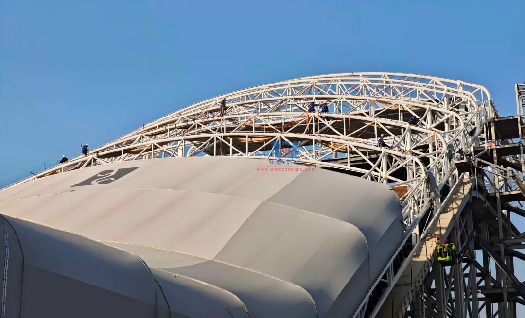 BYD Shaoxing Shengzhou Racing Track Dry Sand Dune Viewing Platform PTFE Membrane Structure