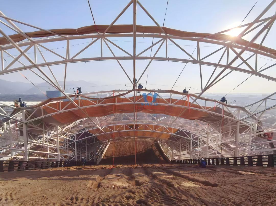 BYD Shaoxing Shengzhou Racing Track Dry Sand Dune Viewing Platform PTFE Membrane Structure