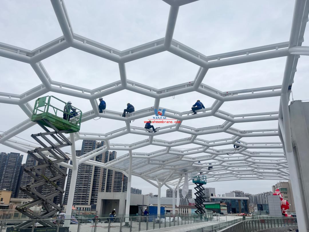 Guangzhou Maoming Zonghui Tianjie Commercial Street ETFE Membrane Structure Project