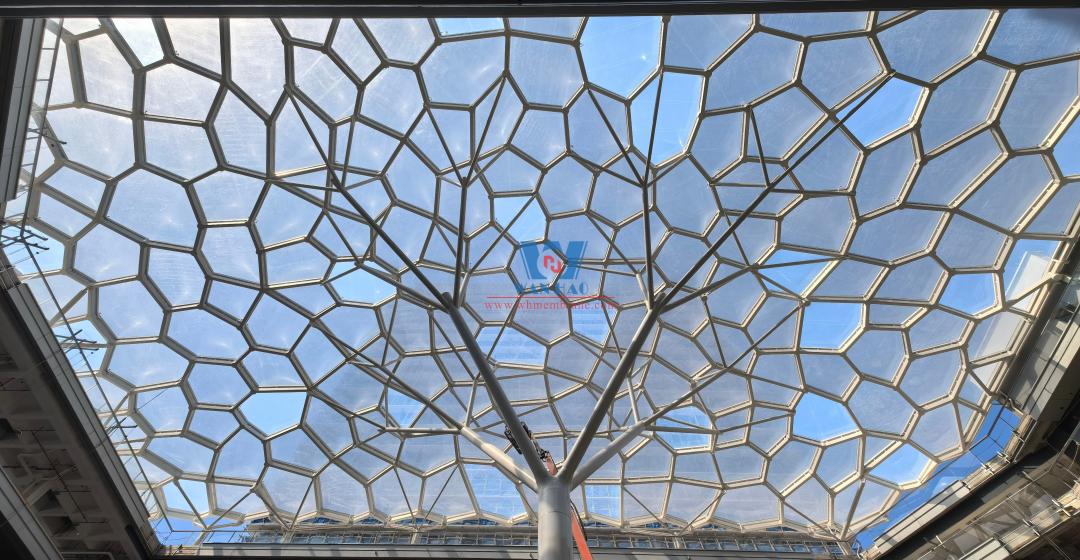 Steel Structure Canopy Project for Real Estate Development in Changshuo Community, Anji County