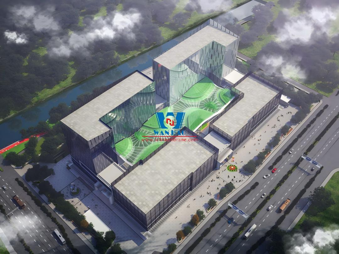 Bodson Valley Project: Steel Membrane Structure for the Atrium