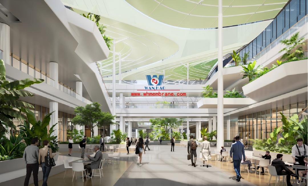 Bodson Valley Project: Steel Membrane Structure for the Atrium