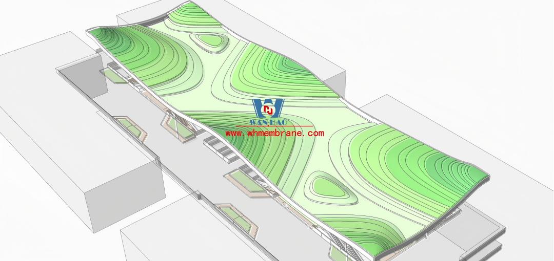 Bodson Valley Project: Steel Membrane Structure for the Atrium